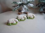 3 oude gipsen schaapjes atelier Linzen Venlo, Diversen, Kerst, Ophalen of Verzenden, Zo goed als nieuw
