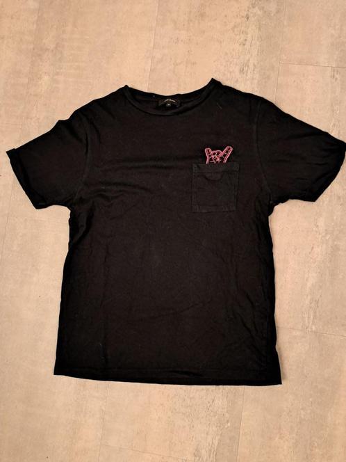 River Island t-shirt - M, Kleding | Heren, T-shirts, Zo goed als nieuw, Maat 48/50 (M), Zwart, Ophalen of Verzenden