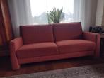 Gratis mooie 2,5 zits rode stof bank, Ophalen, Gebruikt, Overige maten, 150 tot 200 cm