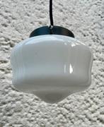 Vintage Gispen stijl hanglampje, incl. led lichtbron., Gebruikt, Vintage, Ophalen of Verzenden, Glas