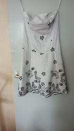 Zomerse jurk met bloemenprint, Wit, Ophalen of Verzenden, Zo goed als nieuw, Maat 36 (S)
