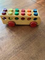 SIO bus hout vintage compleet met 12 popjes, Ophalen of Verzenden, Zo goed als nieuw, Overige typen