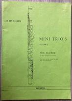 MINI TRIO’S Volume 1 FOR FLUTES - Jan van Beekum, Muziek en Instrumenten, Bladmuziek, Ophalen of Verzenden, Gebruikt