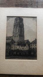 Laurenstoren Rotterdam  ets, Antiek en Kunst, Ophalen of Verzenden
