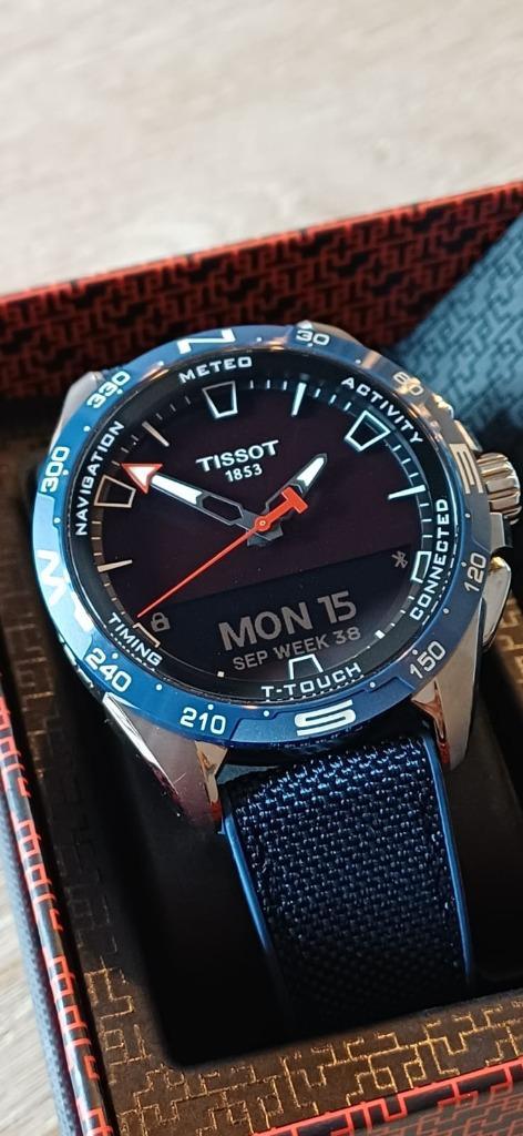 Tissot T-Touch Connect Solar 47.5mm als nieuw, Sieraden, Tassen en Uiterlijk, Horloges | Heren, Zo goed als nieuw, Polshorloge