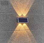 Outdoor Solar Up & Down LED wandlamp met 6 leds warm wit, Ophalen, Nieuw, Kunststof, Solar