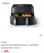 Philips Airfryer - Rapid Air Serie 3000 Dual Airfryer, Witgoed en Apparatuur, Airfryers, Ophalen of Verzenden, Nieuw, Airfryer