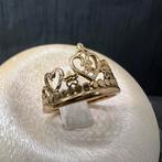 21 karaat gouden ring kroon model, Ophalen of Verzenden, Zo goed als nieuw, Goud, Dame