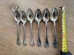 6 verzilverde dessert lepels 14 cm, Ophalen of Verzenden, Zo goed als nieuw, Zilver