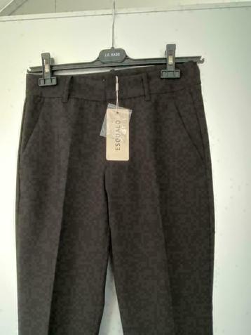 F667 Nieuw:  Esqualo mt 34/36=XS/S pantalon broek zwart beschikbaar voor biedingen