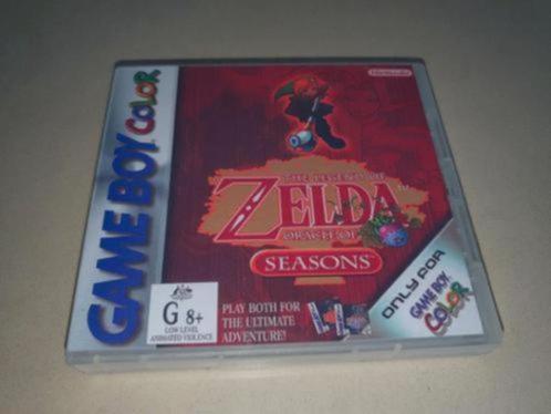 Zelda Oracle of Seasons Game Boy Color GBC Game Case, Spelcomputers en Games, Games | Nintendo Game Boy, Zo goed als nieuw, Verzenden
