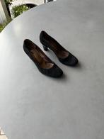 Zwarte suede Peter Kaiser pumps, maat 39, Peter Kaiser, Pumps, Verzenden, Zwart