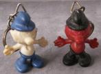 2 vintage smurfen sleutelhangers/poppetjes, Verzamelen, Ophalen of Verzenden, Nieuw, Verschillende Smurfen, Poppetje, Figuurtje of Knuffel