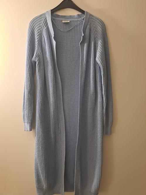 Blauw vest lang openvallend maat 38/40 Noisy May, Kleding | Dames, Truien en Vesten, Zo goed als nieuw, Maat 38/40 (M), Blauw