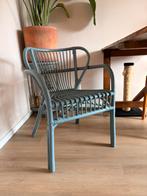 Rotan stoel, Ophalen, Gebruikt, Blauw, Riet of Rotan