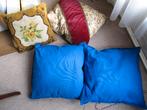 4 Kussens, Ophalen of Verzenden, Zo goed als nieuw, Blauw, Vierkant