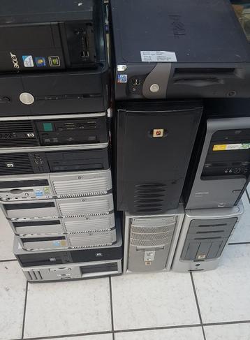 15 Stuks Desktop Pc's Voor Hobbyisten of Voor Onderdelen beschikbaar voor biedingen