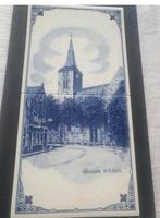 tegeltableau 2 tegels Abcoude N H Kerk delfts blauw, Ophalen