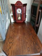 Houten Wandklok met Pendule, Huis en Inrichting, Ophalen of Verzenden, Zo goed als nieuw, Analoog, Wandklok