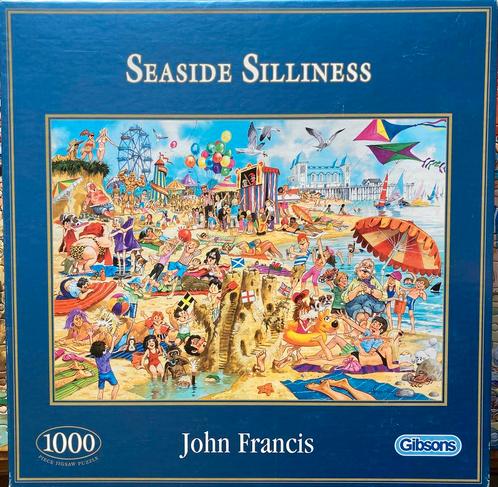 Gibsons 1000🧩 Seaside Silliness, Hobby en Vrije tijd, Denksport en Puzzels, Zo goed als nieuw, Legpuzzel, 500 t/m 1500 stukjes