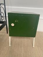 Groen Vintage Nachtkastje, Huis en Inrichting, Slaapkamer | Nachtkastjes, Ophalen, Gebruikt, Minder dan 45 cm, Minder dan 55 cm