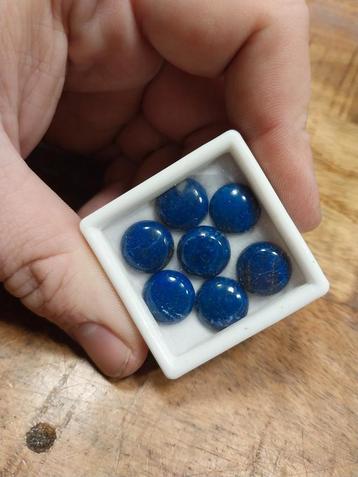 Lapis lazuli cabochons rond beschikbaar voor biedingen