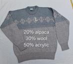 Vintage Alpaca-Woll Trui voor Heren (L), Kleding | Heren, Truien en Vesten, Ophalen of Verzenden, Zo goed als nieuw