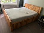 Bed ombouw van steigerhout 160x200, Ophalen, Tweepersoons, Zo goed als nieuw, 160 cm