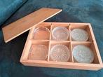 glazen onderzetters , 16 stuks, Antiek en Kunst, Curiosa en Brocante, Ophalen of Verzenden