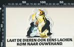 Sticker: Ouwehands Dierenpark - Laat de dieren ook eens...., Verzenden, Zo goed als nieuw, Dier en Natuur