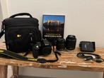 Nikon D3300 met 2 lenzen, boek en tas - Zo goed als nieuw, Audio, Tv en Foto, Fotocamera's Digitaal, Ophalen, Spiegelreflex, Zo goed als nieuw