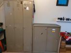 Vintage lockerkasten staal en legergroen, Ophalen, Zo goed als nieuw
