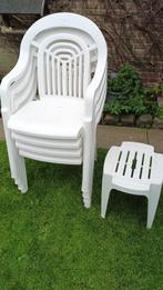 Hartman set tuinstoelen stapelbaar 4st, Tuin en Terras, Tuinstoelen, Ophalen, Gebruikt, Kunststof, Stapelbaar