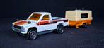 Majorette Toyota Pick-Up  met Aanhanger. BIEDEN, Hobby en Vrije tijd, Modelauto's | Overige schalen, Ophalen of Verzenden, Gebruikt