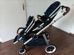 Tweeling kinderwagen donkerblauw, Kinderen en Baby's, Kinderwagens en Combinaties, Ophalen, Zo goed als nieuw, Duowagen