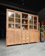 Schoolkast | Winkelkast | Teak Strakke Buffetkast #2141, Huis en Inrichting, Kasten | Buffetkasten, 200 cm of meer, Ophalen of Verzenden