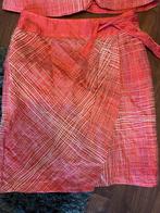 Lebek dames vintage costum met rok, Maat Mroze met wit, Maat 42/44 (L), Ophalen of Verzenden, Zo goed als nieuw, Knielengte