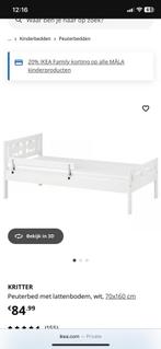 Ikea peuterbed incl matras, Kinderen en Baby's, Kinderkamer | Bedden, Ophalen, 70 tot 85 cm, 140 tot 160 cm, Zo goed als nieuw
