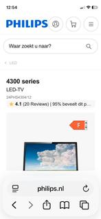 Philips smart TV 60cm 4300 serie, Ophalen, Philips, 50 Hz, Zo goed als nieuw