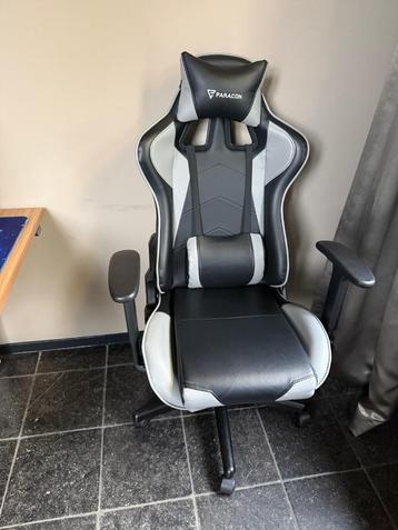 Gaming Stoel Zwart/Grijs beschikbaar voor biedingen
