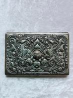 Mooie Grote Zware Zilveren Djokja Sigarettenkoker - 130 gram, Antiek en Kunst, Verzenden, Zilver