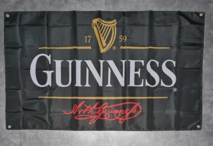 Guinness Iers bier reclame decoratie vlag vlaggen, Diversen, Vlaggen en Wimpels, Nieuw, Verzenden