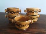 Vintage soepkommen, okergeel, Carnaby Street London, Huis en Inrichting, Keuken | Servies, Gebruikt, Ophalen of Verzenden, Kom(men)