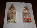 2 porseleinen huisjes, handpainted, Made in Holland, Ophalen of Verzenden, Zo goed als nieuw