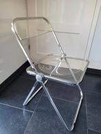 Castelli Plia klapstoel inklapbare stoel chroom kunststof, Huis en Inrichting, Stoelen, Gebruikt, Vintage, Eén, Ophalen