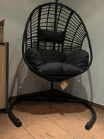 Hangstoel voor binnen of buiten, Huis en Inrichting, Stoelen, Ophalen, Zwart, Zo goed als nieuw, Stof