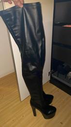 Zwarte Fetish Laarzen met hak, Kleding | Dames, Schoenen, Hoge laarzen, Zwart, Ophalen of Verzenden, Zo goed als nieuw