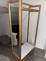 Kledingrek/kledingkast met spiegel aan de zijde (165x80cm), Huis en Inrichting, Kasten | Kledingkasten, Ophalen, Gebruikt, 50 tot 100 cm
