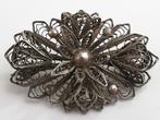 Schitterende antieke zilveren filigraan broche 935 (2154), Sieraden, Tassen en Uiterlijk, Antieke sieraden, Ophalen, Zilver, Broche