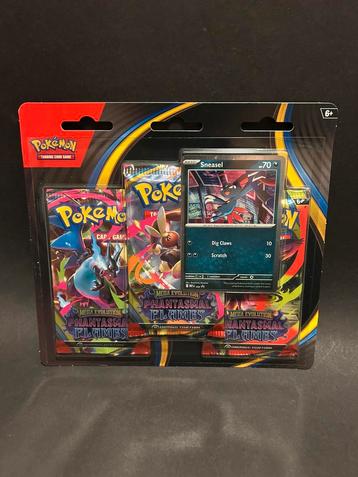 Phantasmal Flames Sneasel 3-Pack Blister beschikbaar voor biedingen